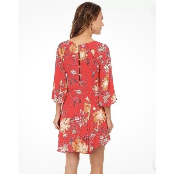 Free People Red Eyes on You Minidress Size 6 Hippie Boho Festival Cute & Flowy - Picture 13 of 13